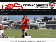 Tablet Screenshot of missoulastrikers.com